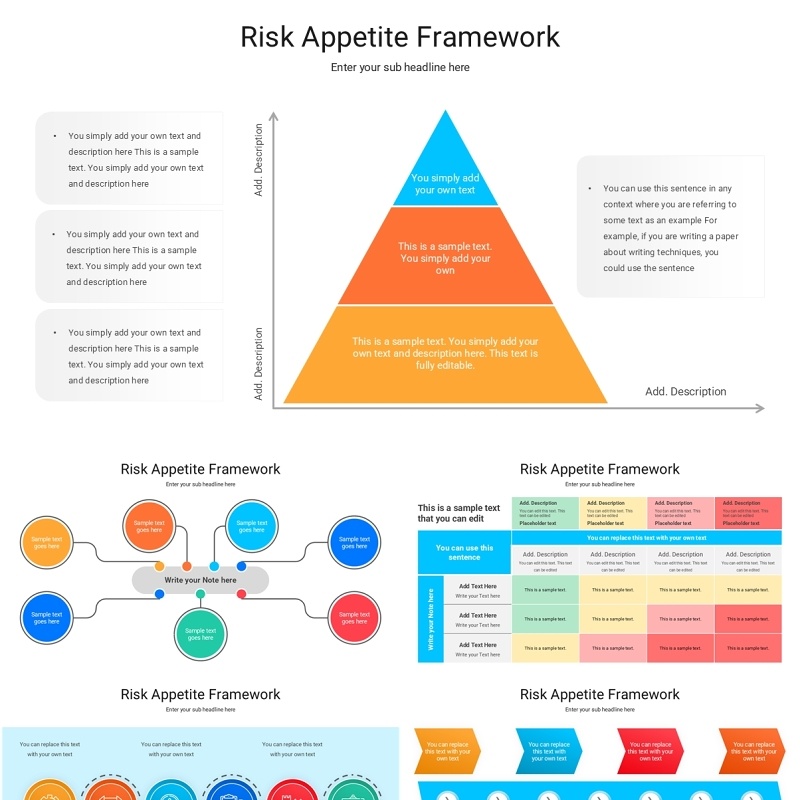 风险偏好框架信息图PPT模板Risk Appetite Framework