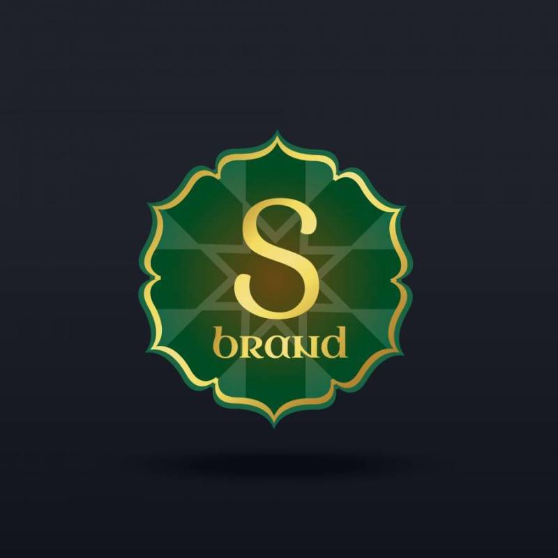 抽象标签或商标的概念设计