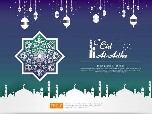 Eid al Adha Mubarak贺卡设计 Eid al Adha Mubarak贺卡设计