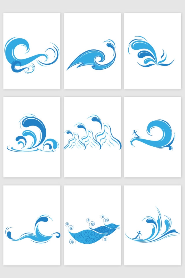 矢量浪花水花素材 矢量浪花水花素材