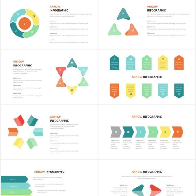 箭头信息图PPT素材Arrow Infographic Powerpoint Template