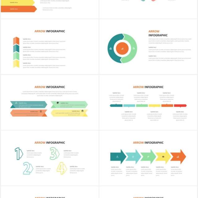 箭头信息图PPT素材Arrow Infographic Powerpoint Template