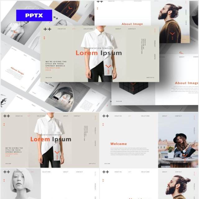 时尚简约形象设计展示PPT模板DOLOR - Powerpoint 时尚简约形象设计展示PPT模板DOLOR - Powerpoint