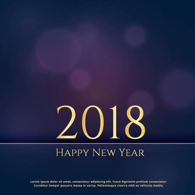 典雅的溢价2018年新年贺卡设计背景