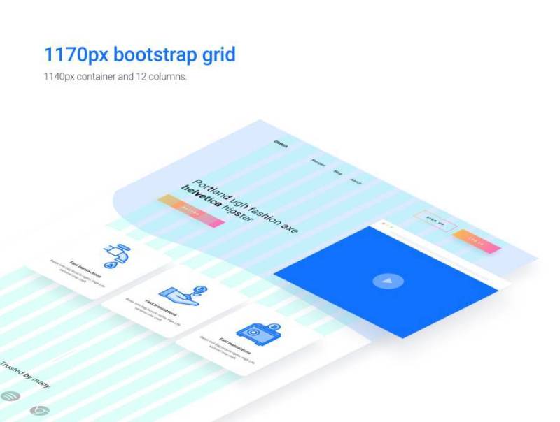 为您精心制作的精美手工UI套件。，OMNIA UI套件