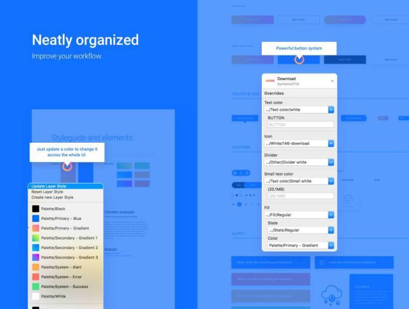 为您精心制作的精美手工UI套件。，OMNIA UI套件
