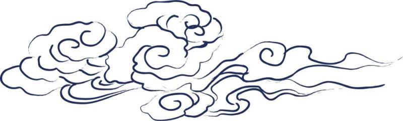 古典古风祥云云纹图案边框花边元素PNG免抠元素设计素材23