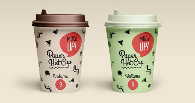 Psd纸热杯模板Vol2