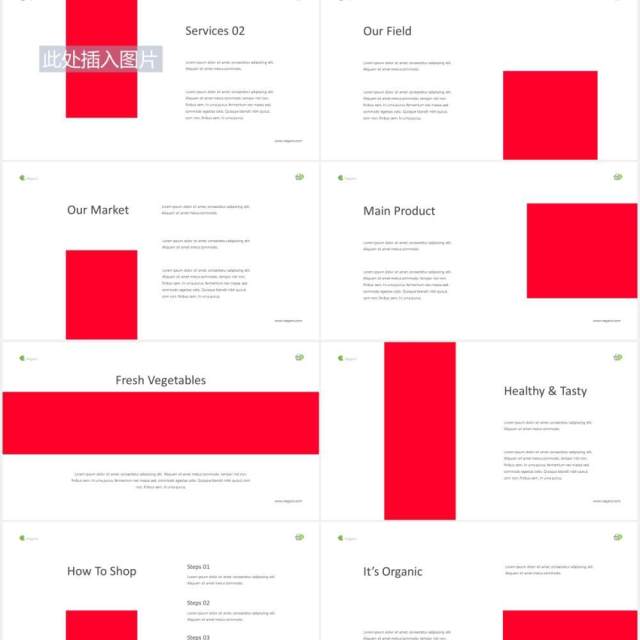 绿色蔬菜图片版式设计PPT模板Vegetables Powerpoint Template 绿色蔬菜图片版式设计PPT模板Vegetables Powerpoint Template