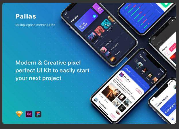 移动用户界面工具包Pallas Mobile UI Kit