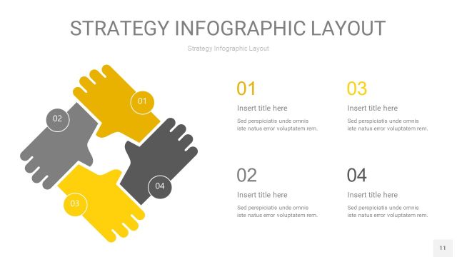 灰黄色战略计划统筹PPT信息图11