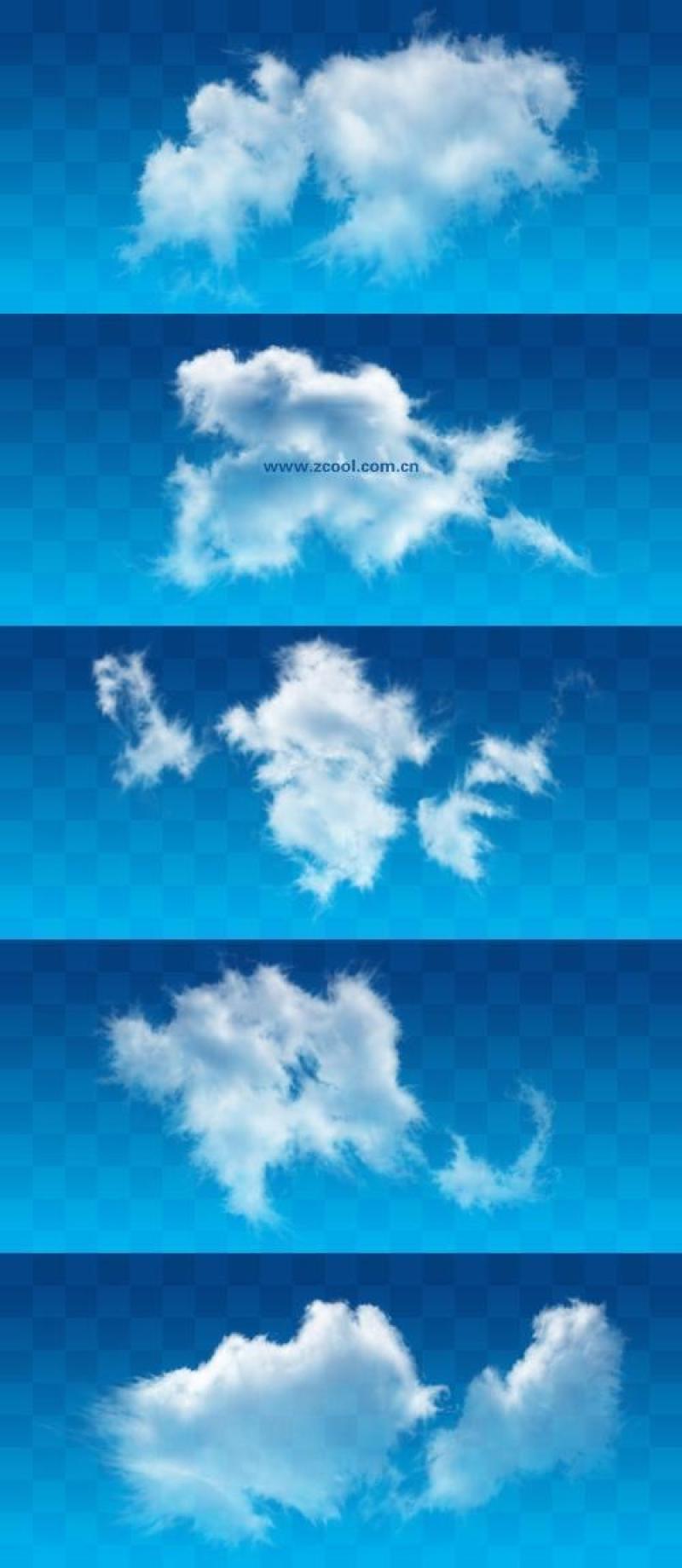 白云朵朵PSD分层高清图片（26—30）