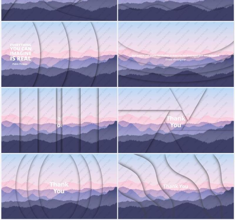 深色图片排版版式视差设计PPT幻灯片无图片Parallax