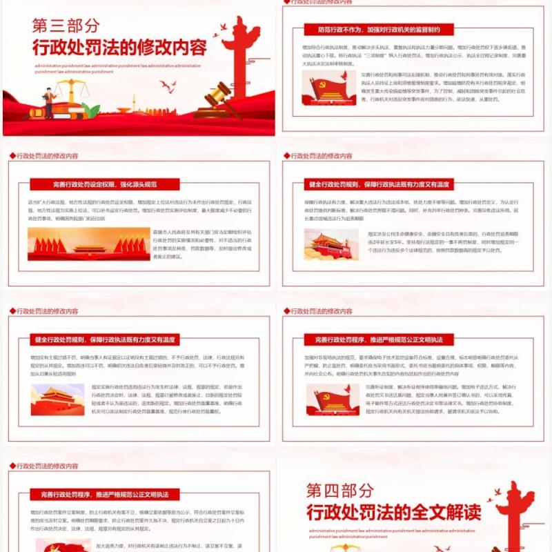 中华人民共和国行政处罚法基本原则全文解读动态PPT模板