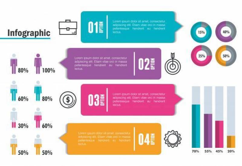 企业infographic模板象