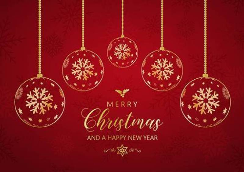 与垂悬的中看不中用的物品的装饰圣诞节和新年背景