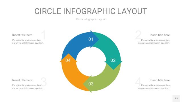 多彩圆形PPT信息图13