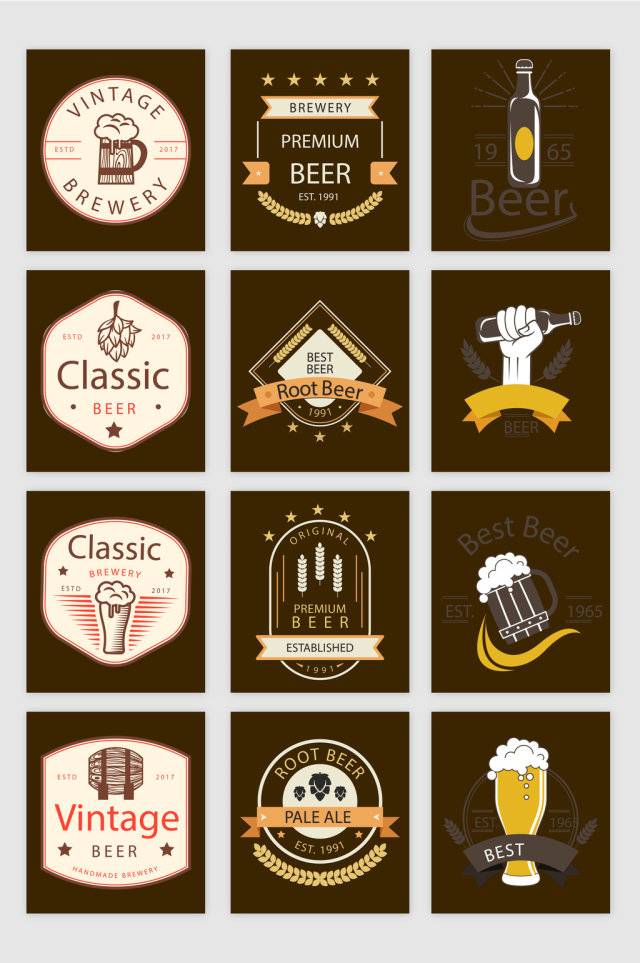 啤酒LOGO矢量素材 啤酒LOGO矢量素材