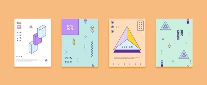 几何线性彩色平面设计孟菲斯封面布局矢量AI设计素材14