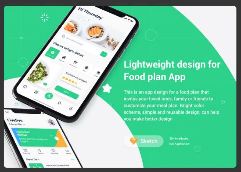 餐饮计划用户界面工具包FoodPlan UI Kit