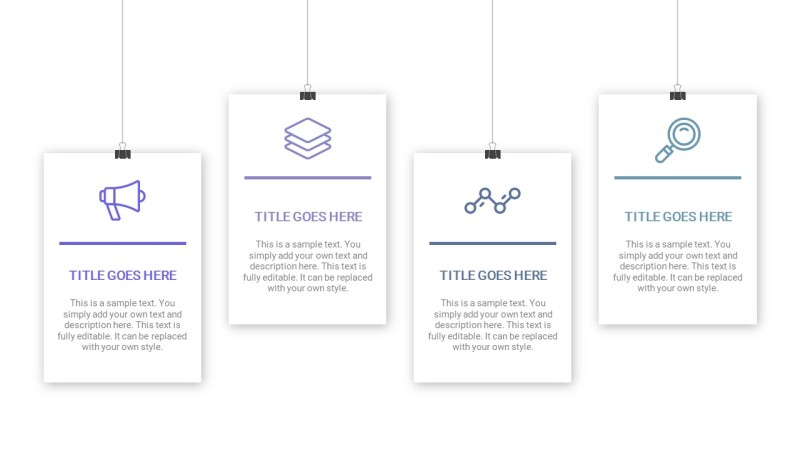 紫蓝色并列关系PPT信息可视化图表13