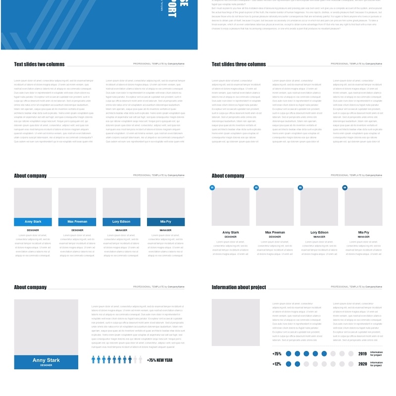 蓝色商业报告工作汇报PPT模板可插图Business Report animation