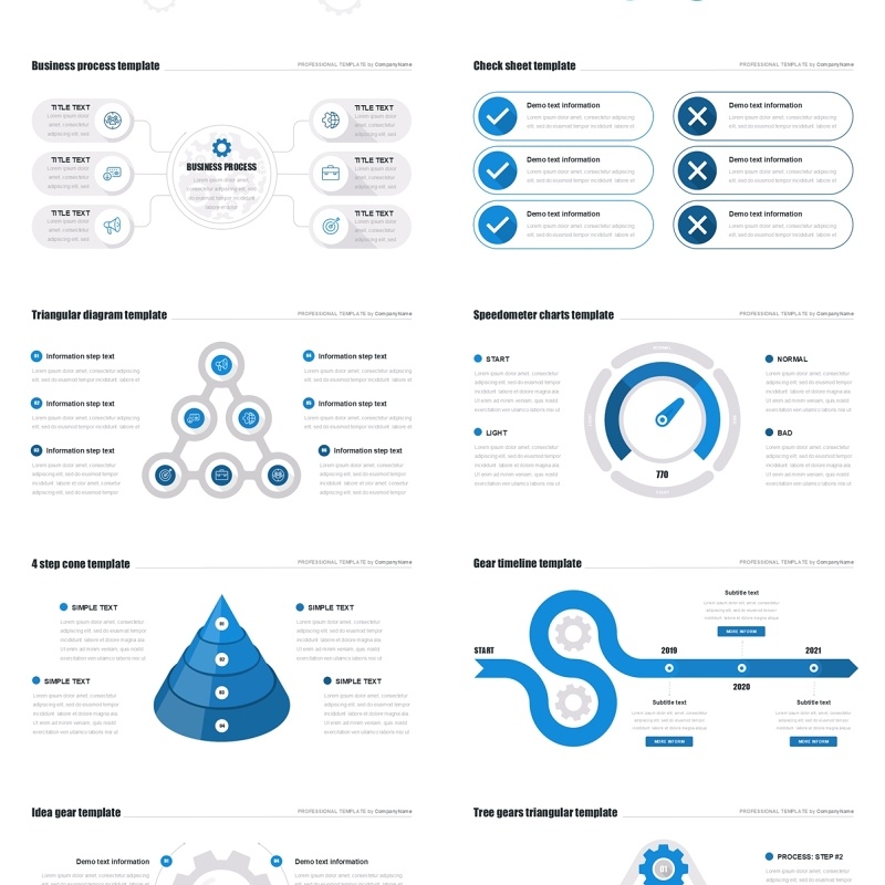 蓝色商业报告工作汇报PPT模板可插图Business Report animation
