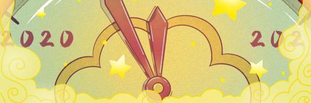 新年元旦2021跨年人物插画PSD设计素材11 新年元旦2021跨年人物插画PSD设计素材11