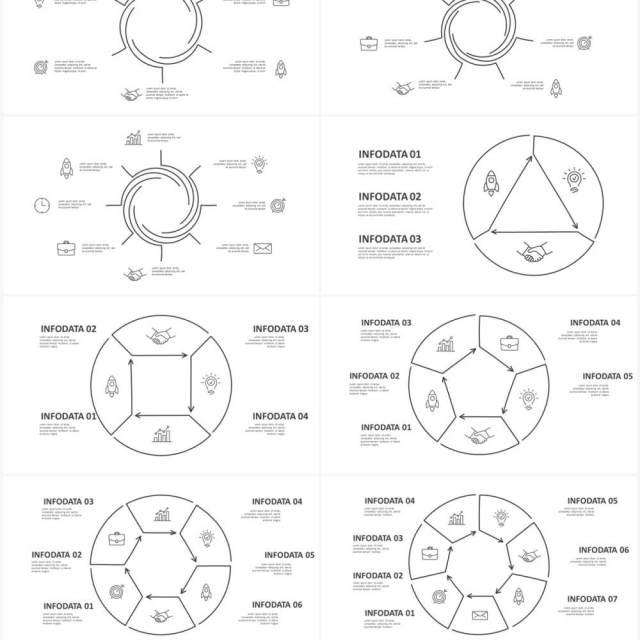 黑白涂鸦创意信息图表图形PPT素材元素Doodle v3 黑白涂鸦创意信息图表图形PPT素材元素Doodle v3