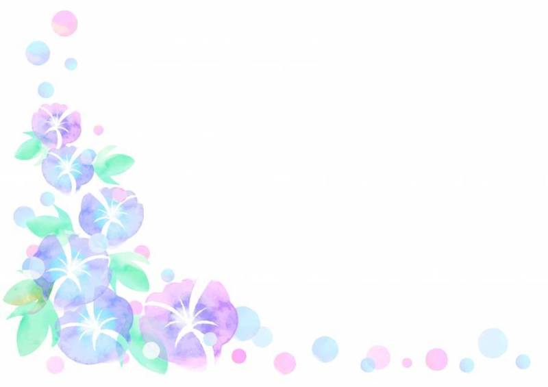 季节材料009牵牛花框架