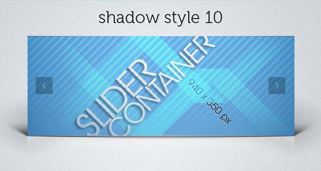 Web Slider Psd Shadows Pack