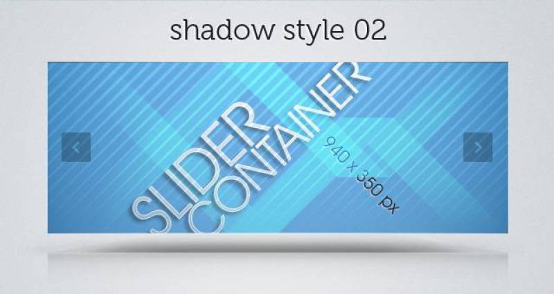 Web Slider Psd Shadows Pack