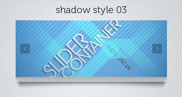 Web Slider Psd Shadows Pack