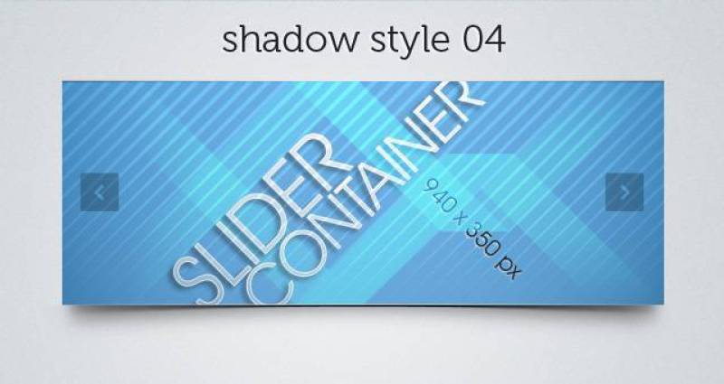 Web Slider Psd Shadows Pack
