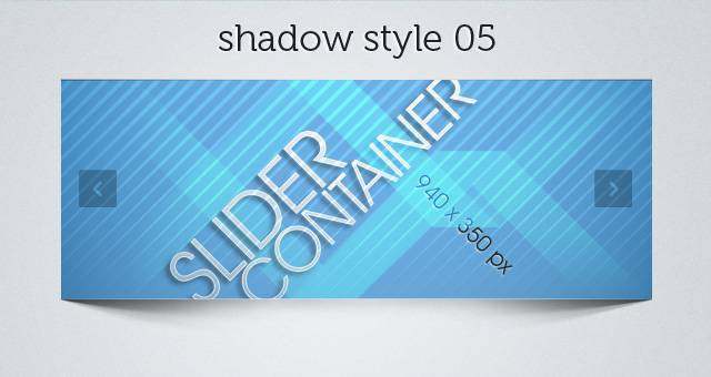 Web Slider Psd Shadows Pack