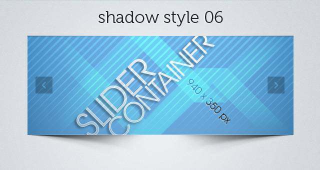 Web Slider Psd Shadows Pack