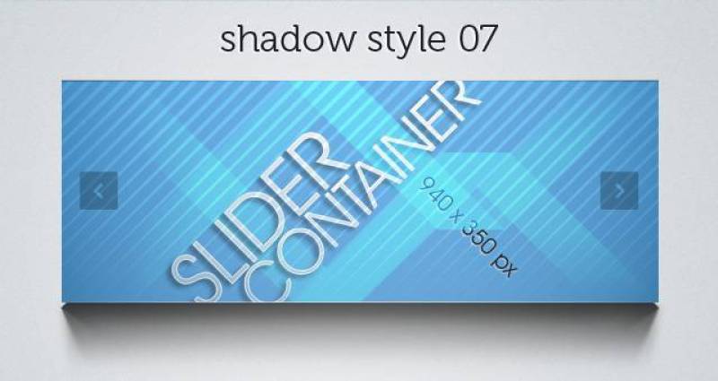 Web Slider Psd Shadows Pack