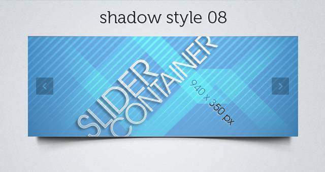 Web Slider Psd Shadows Pack