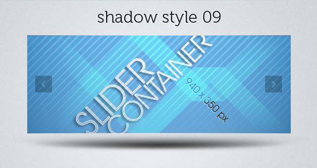 Web Slider Psd Shadows Pack