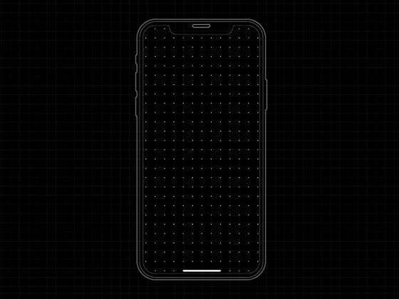 iPhone X 原型线框模板