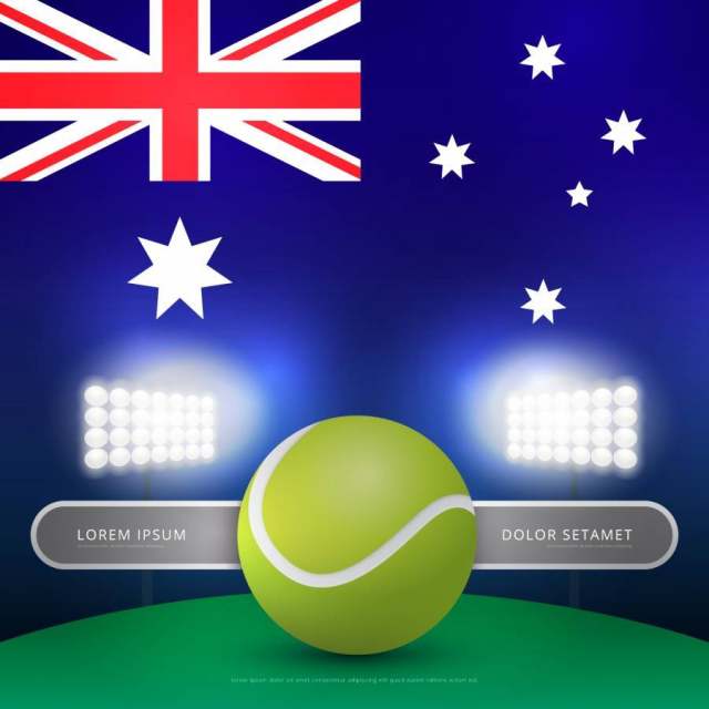 澳大利亚网球冠军拱廊例证