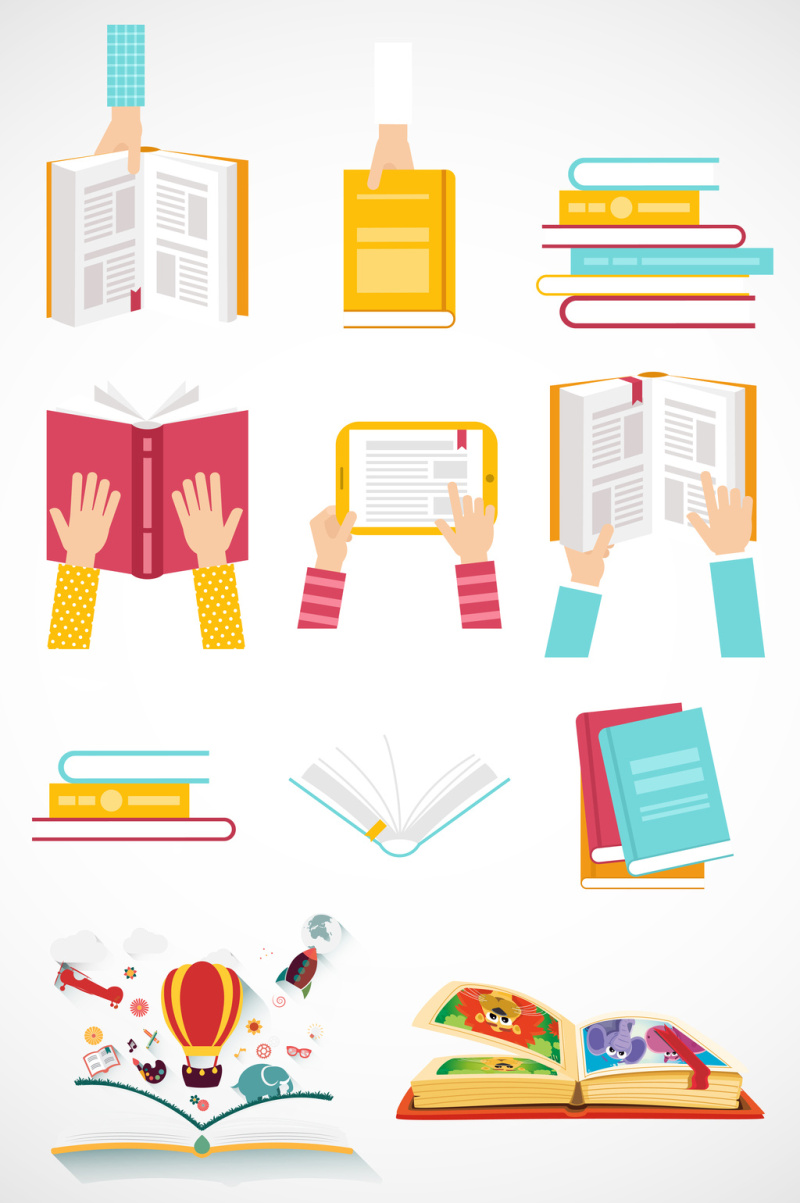 书本矢量图像图形