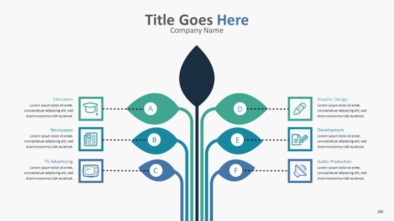 蓝绿色数据统计ppt图表-26