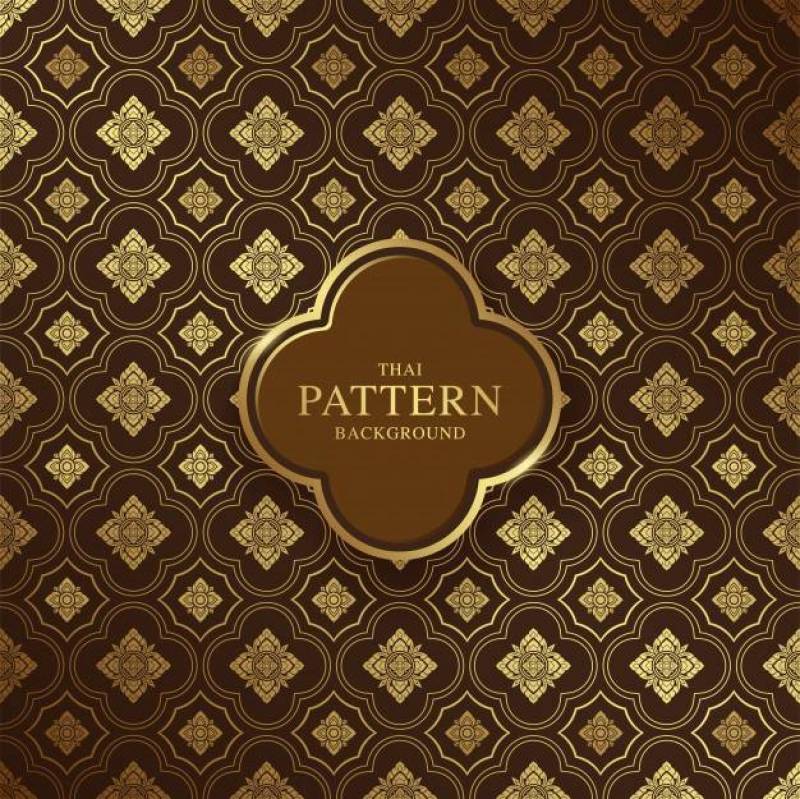 泰国艺术豪华寺庙和背景样式