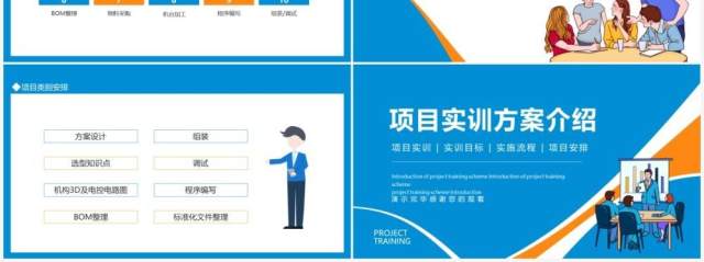 项目实训方案介绍动态PPT模板 项目实训方案介绍动态PPT模板