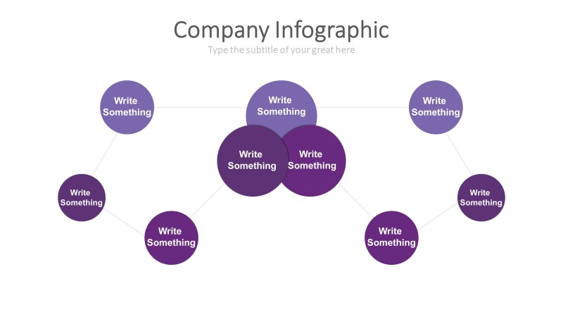 紫色圆形扩散PPT信息可视化图表7