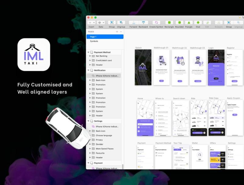 素描的iOS UI套件，IML UI工具包