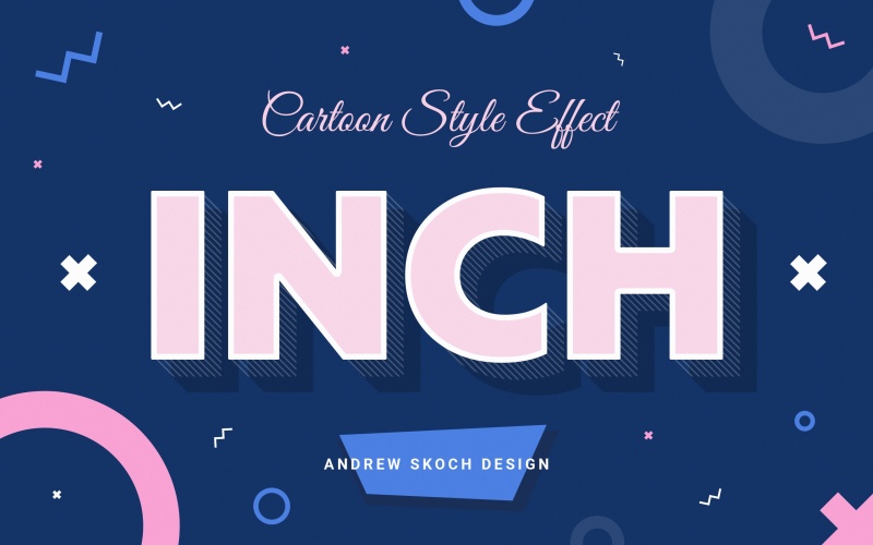 卡通风格的文本效果字体样式PSD艺术设计素材