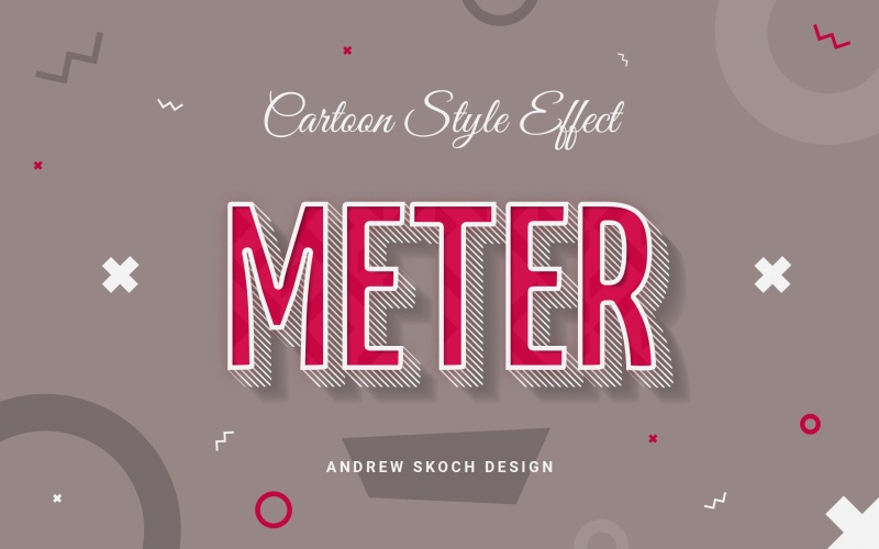 卡通风格的文本效果字体样式PSD艺术设计素材