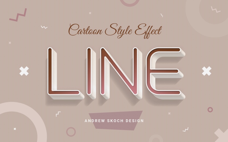 卡通风格的文本效果字体样式PSD艺术设计素材